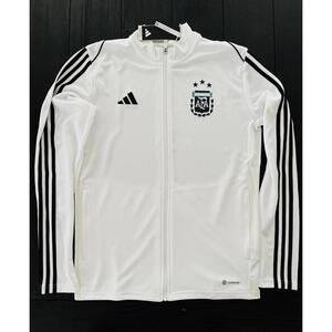 Large Adidas Argentina 3 starts White Jacket